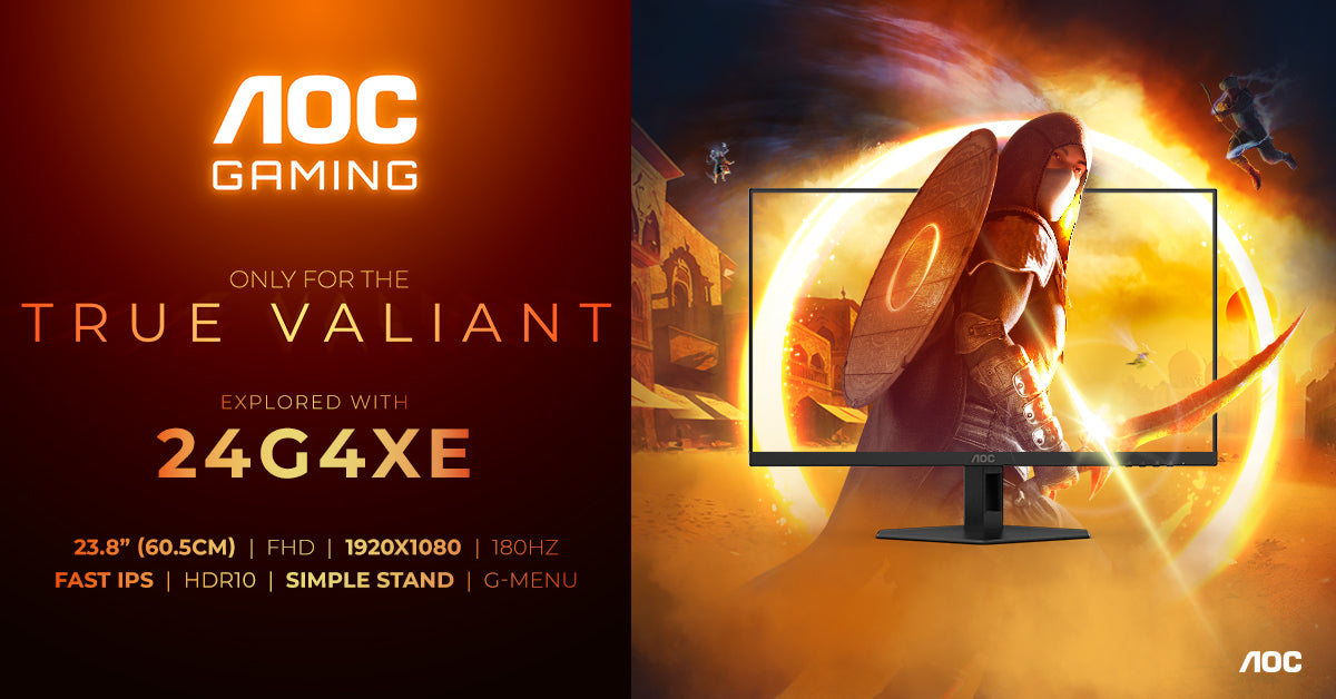 AOC 24-inch Full HD 180Hz 1ms Fast IPS Gaming Monitor with HDR10