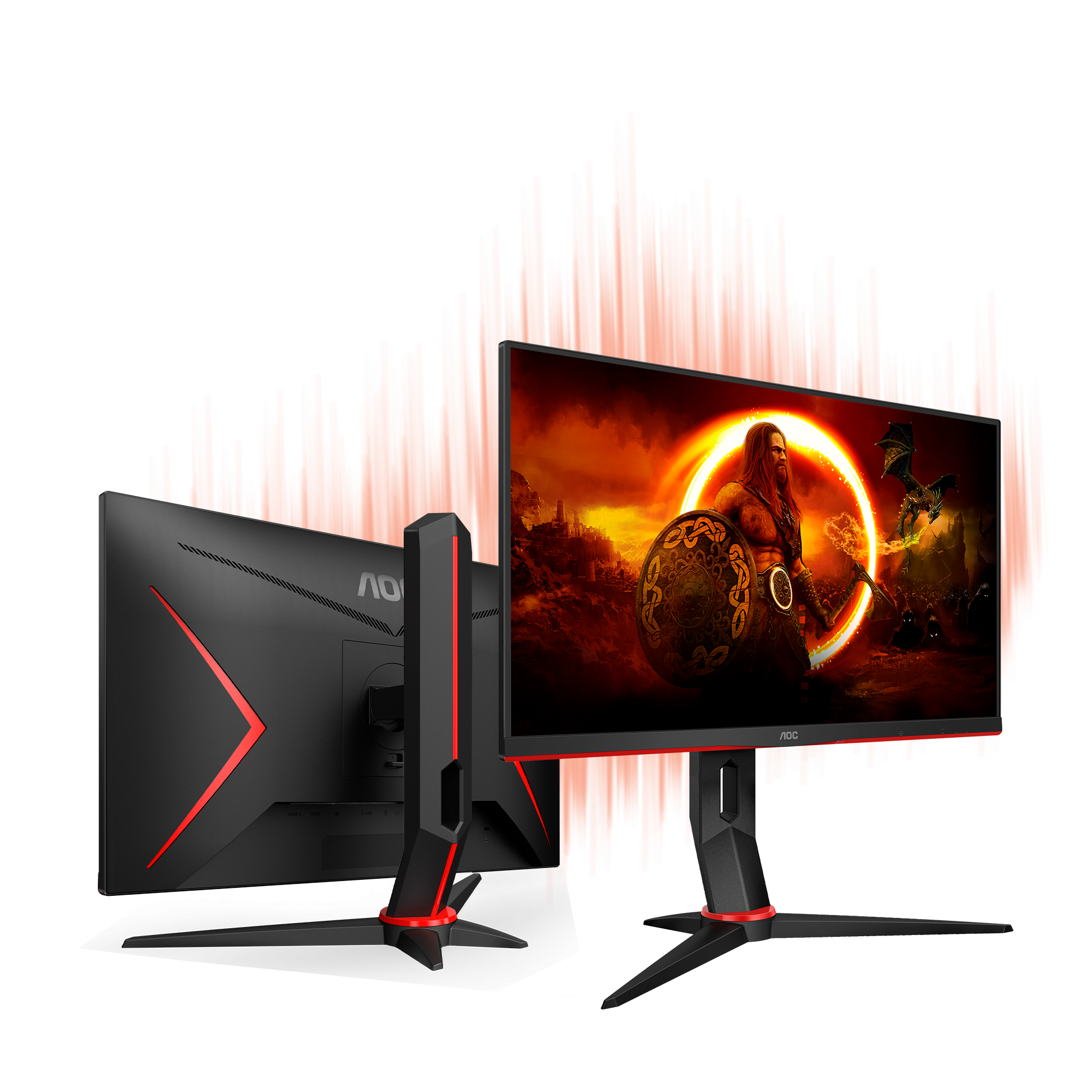 AOC 24G2SP/BK 23.8-inch IPS 165Hz 1ms Gaming Monitor with FreeSync Premium