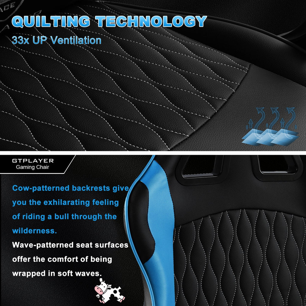 GTPLAYER GTP900 Ergonomic Adjustable Footrest for Gaming & Office Comfort Support