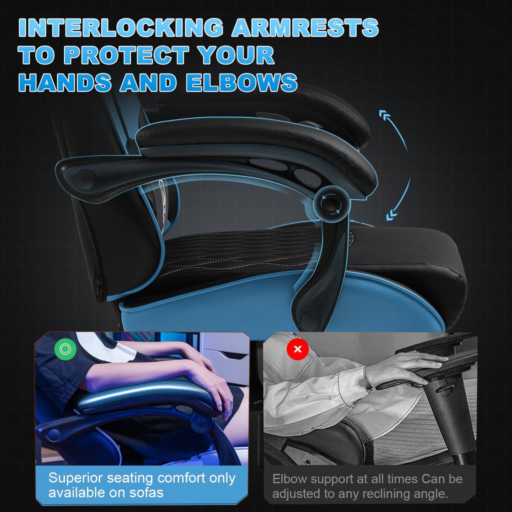 GTPLAYER GTP900 Ergonomic Adjustable Footrest for Gaming & Office Comfort Support