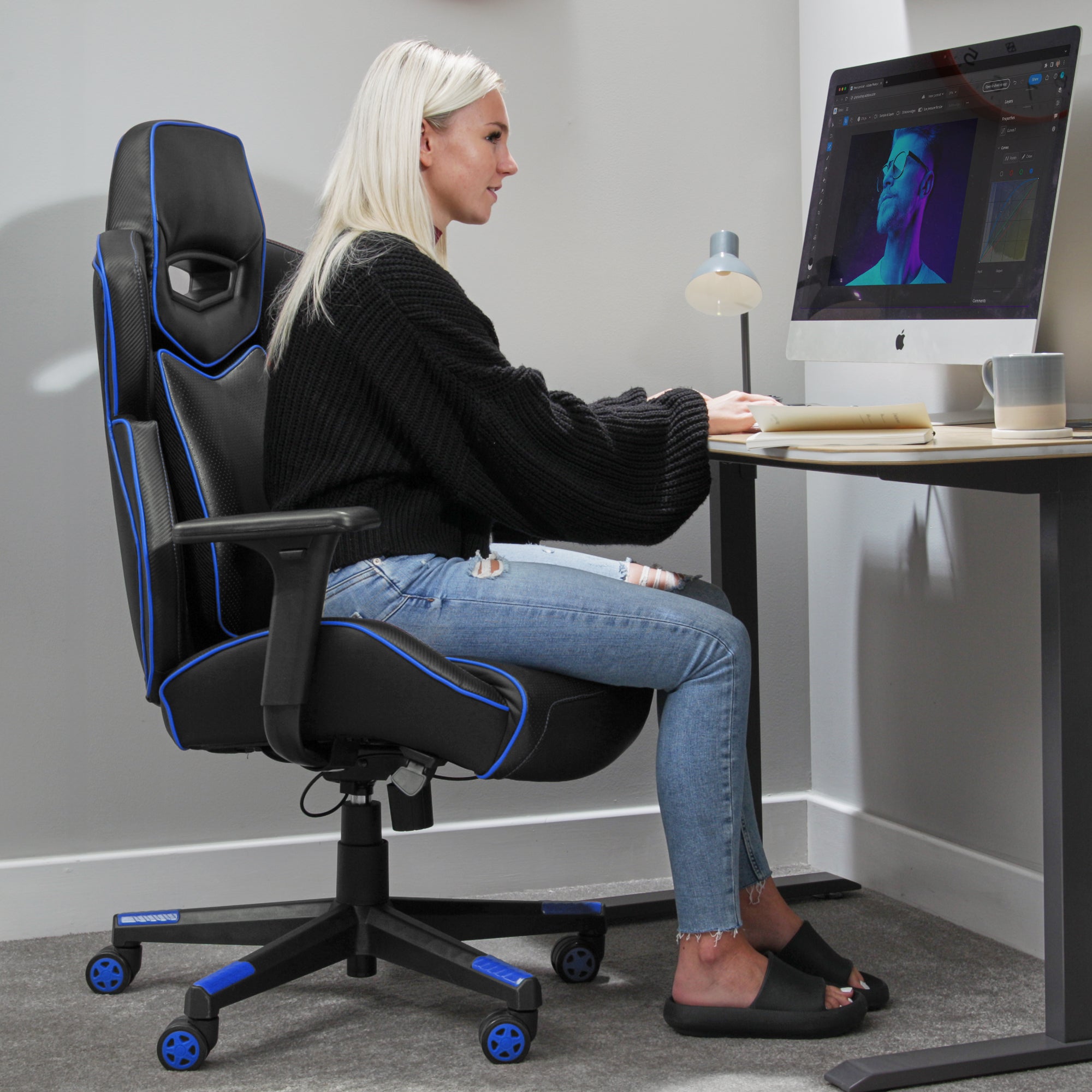 X Rocker Drogon Ergonomic PC Gaming Office Chair with 3D Adjustable Armrests