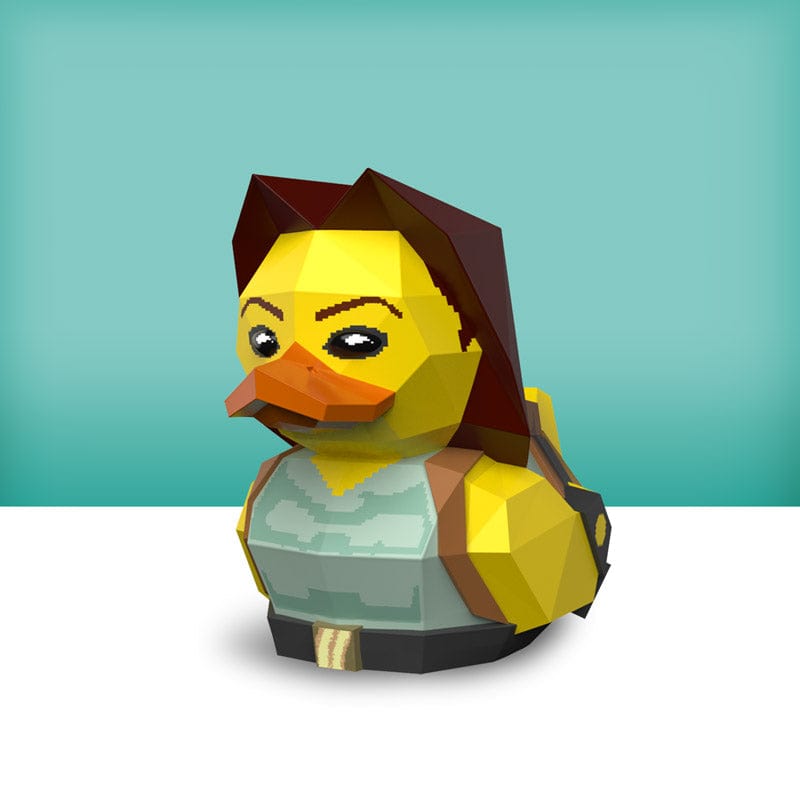 Official Tomb Raider Lara Croft Mini TUBBZ Collectible Duck Figure - Iconic Gaming Hero