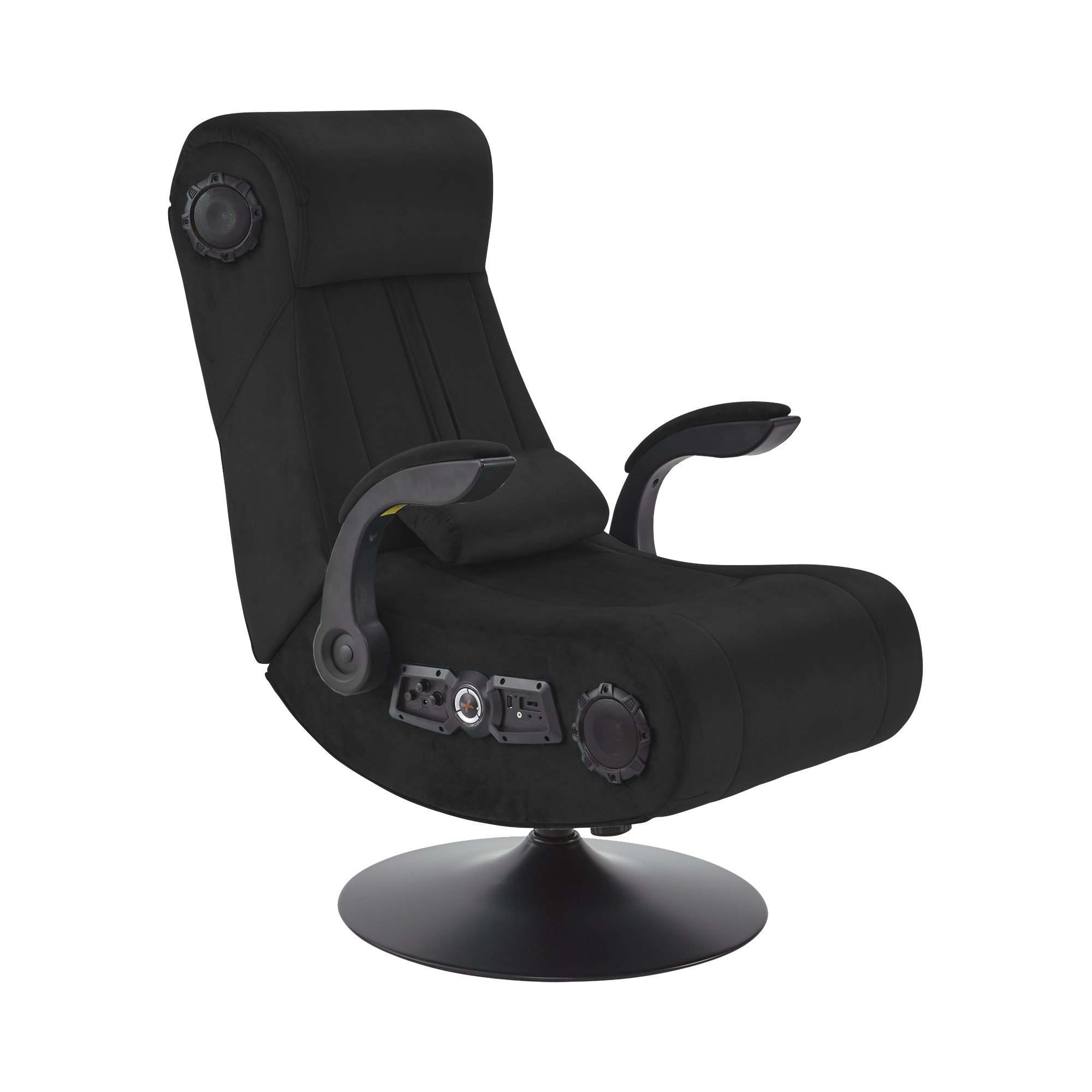 X Rocker Deluxe 4.1 Audio Fabric Console Gaming Chair - Black