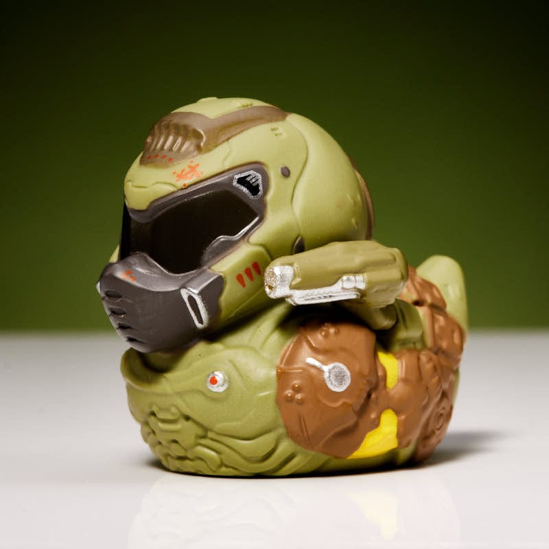 Official DOOM Slayer Mini TUBBZ Collectible Duck Figure - Bethesda Gaming Merchandise