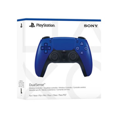Official DualSense PS5 Wireless Controller Cobalt Blue - Haptic Feedback, Adaptive Triggers