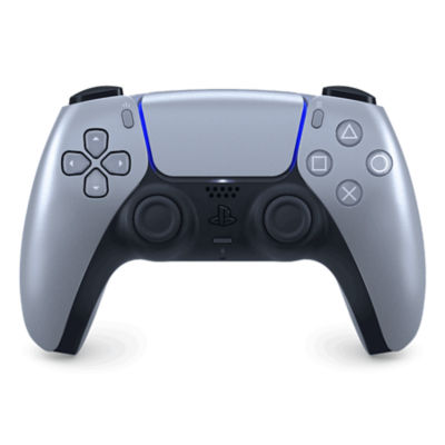 Official DualSense Wireless PS5 Controller Sterling Silver - Haptic Feedback, Adaptive Triggers
