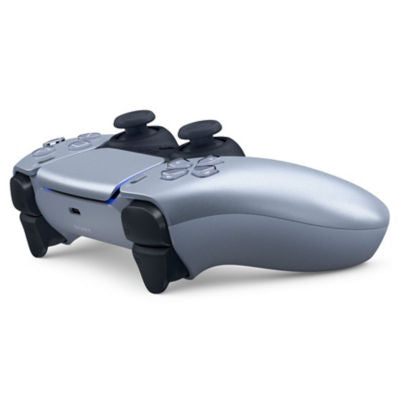 Official DualSense Wireless PS5 Controller Sterling Silver - Haptic Feedback, Adaptive Triggers