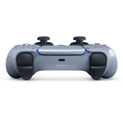 Official DualSense Wireless PS5 Controller Sterling Silver - Haptic Feedback, Adaptive Triggers