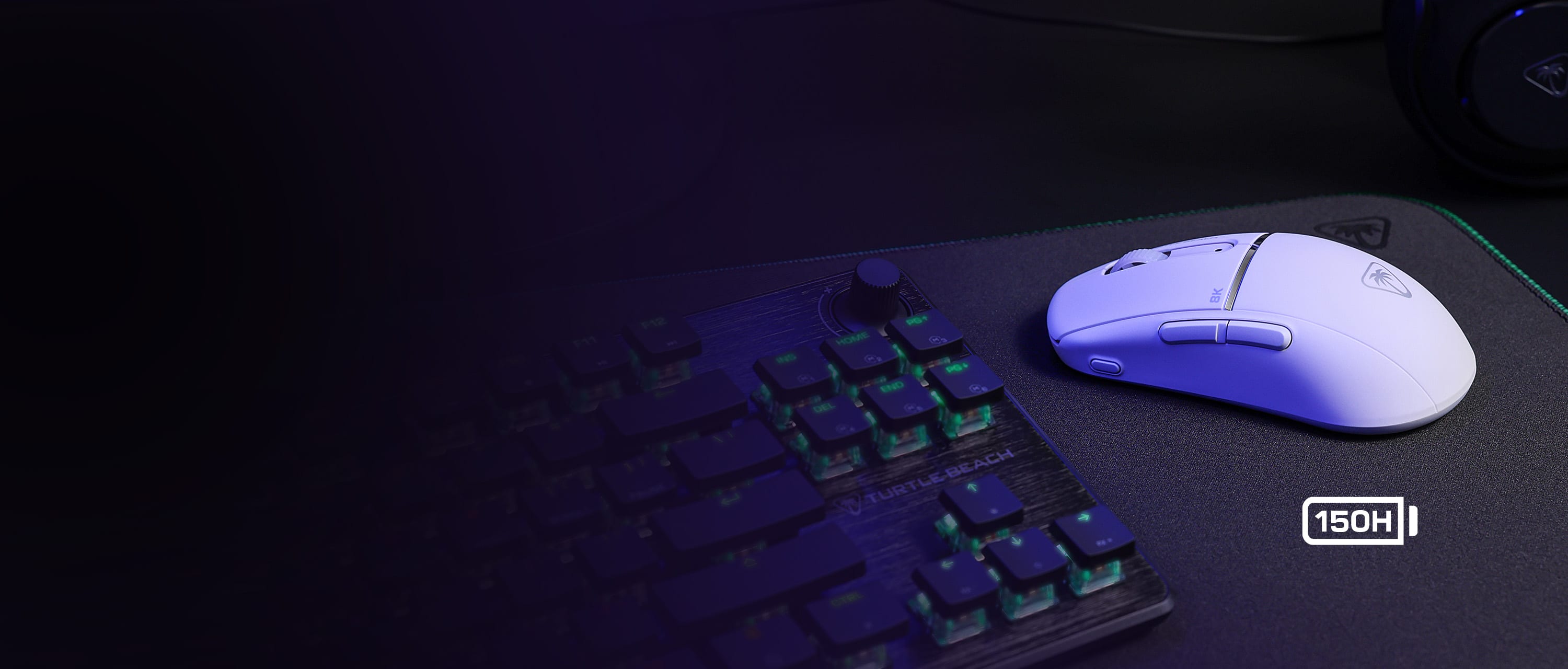 Turtle Beach Burst II Pro 8K Wireless Esports Gaming Mouse, Ultra-Lightweight White