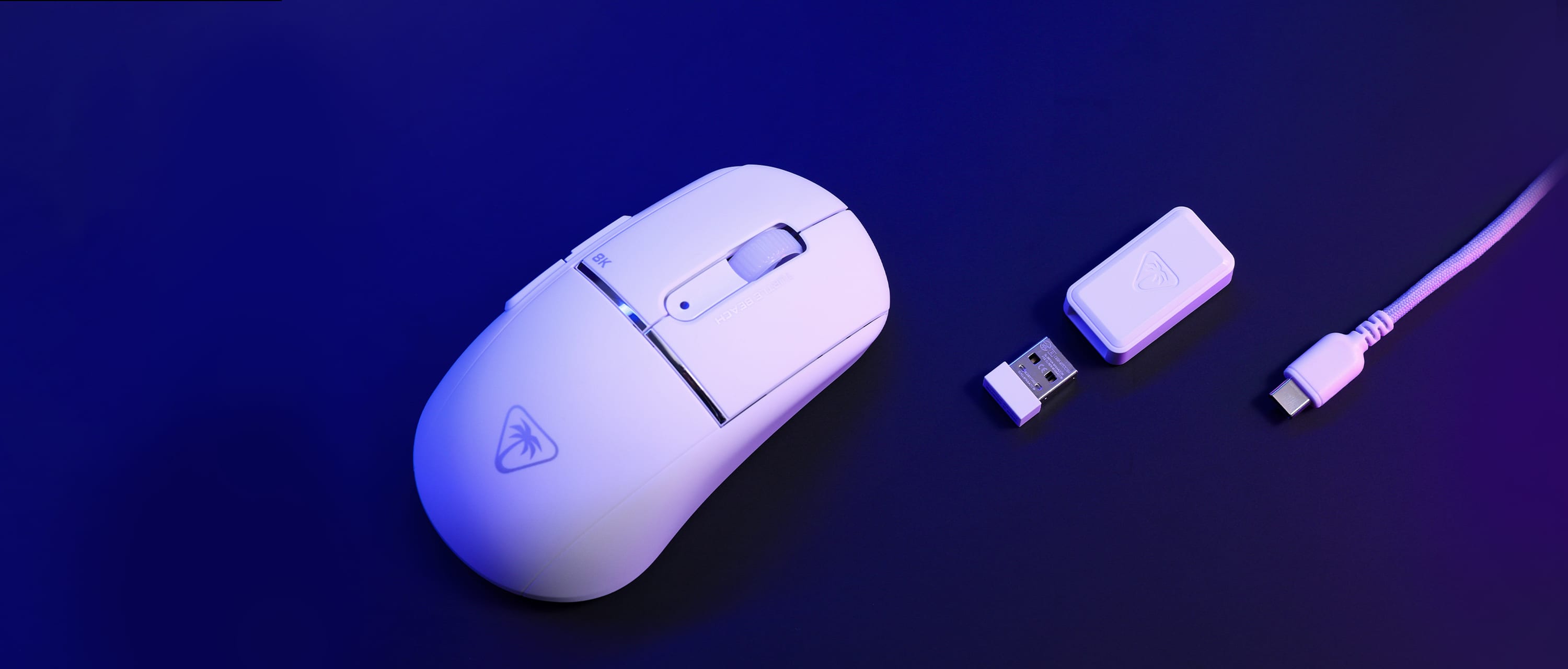 Turtle Beach Burst II Pro 8K Wireless Esports Gaming Mouse, Ultra-Lightweight White