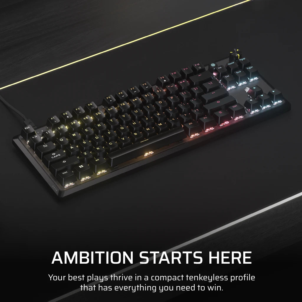 Corsair K70 CORE TKL RGB Mechanical Gaming Keyboard UK Layout