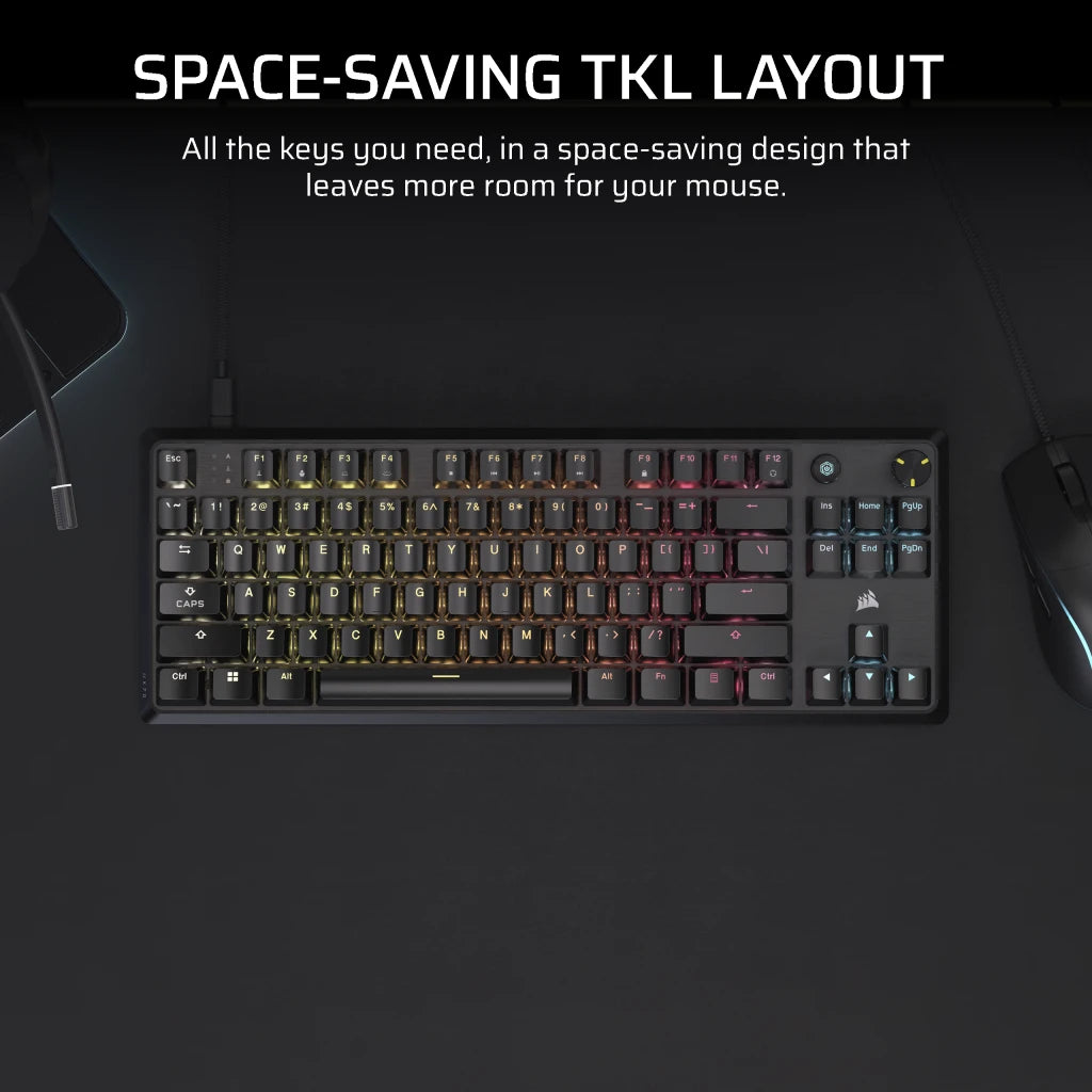 Corsair K70 CORE TKL RGB Mechanical Gaming Keyboard UK Layout
