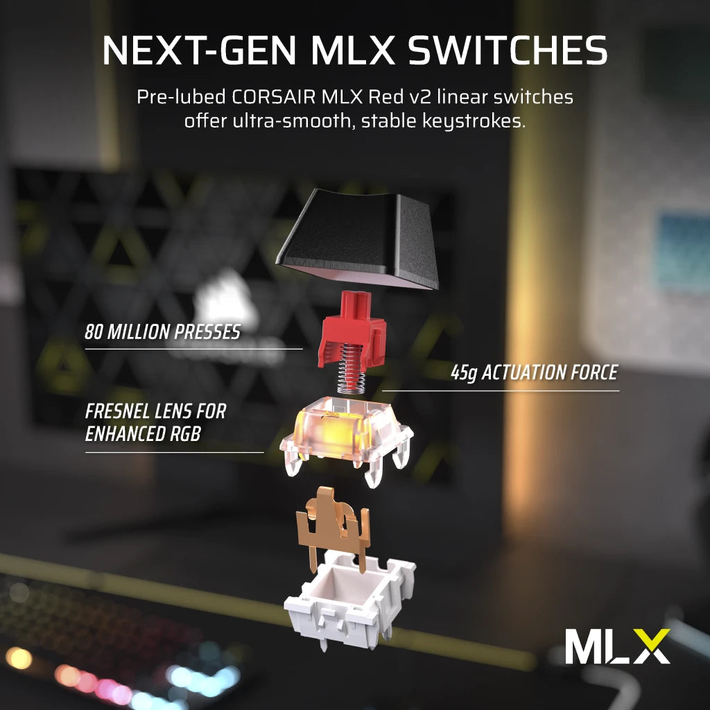 Corsair K70 CORE TKL Wireless RGB Mechanical Gaming Keyboard UK Layout