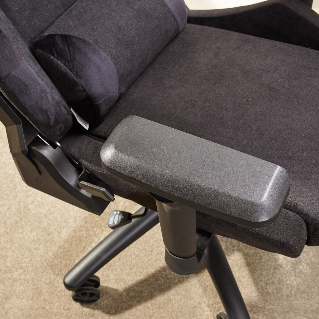 Messina Ergonomic Fabric Gaming Office Chair: Adjustable Comfort, Lumbar Support, Black