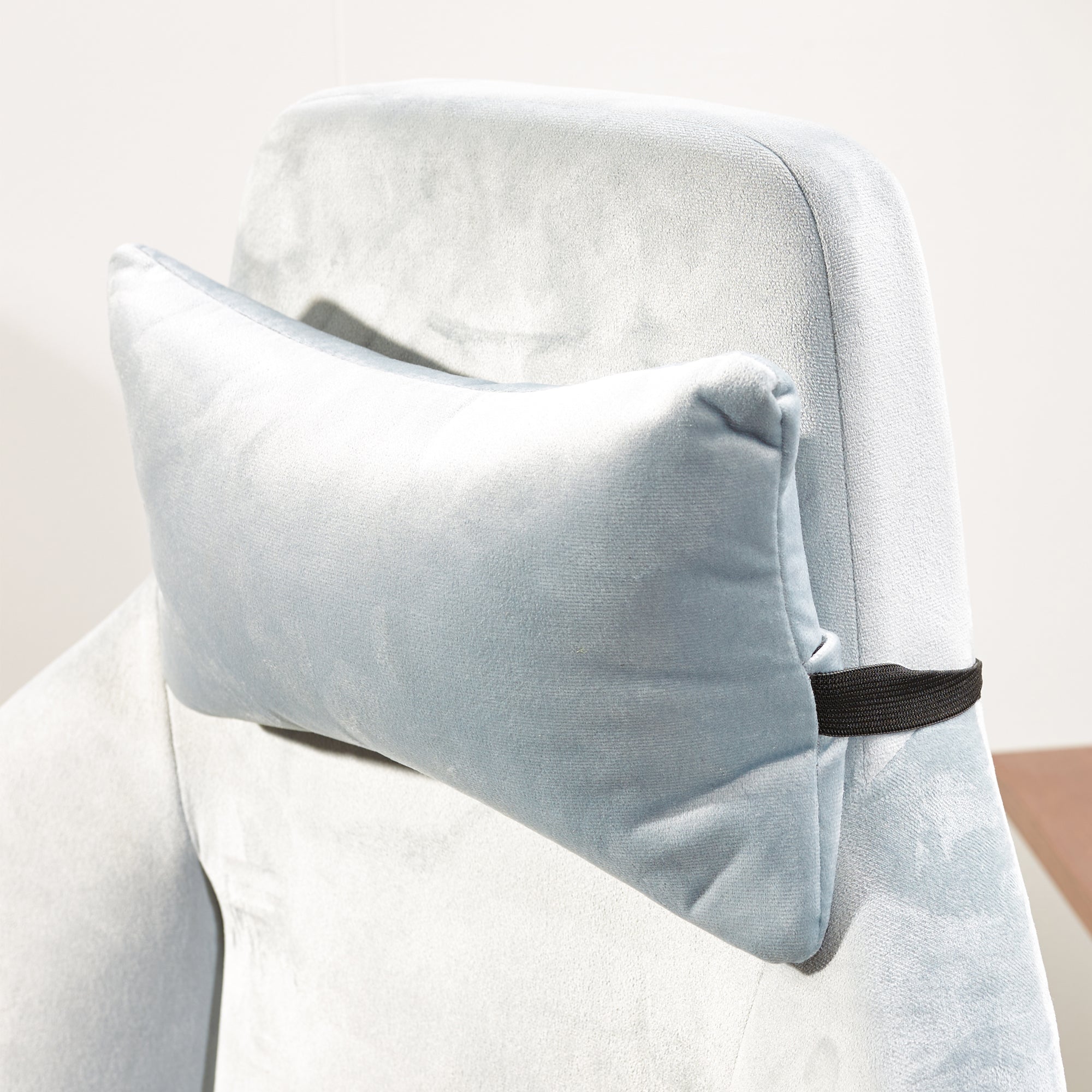 Messina Ergonomic Silver Fabric Gaming Office Chair with Adjustable Support