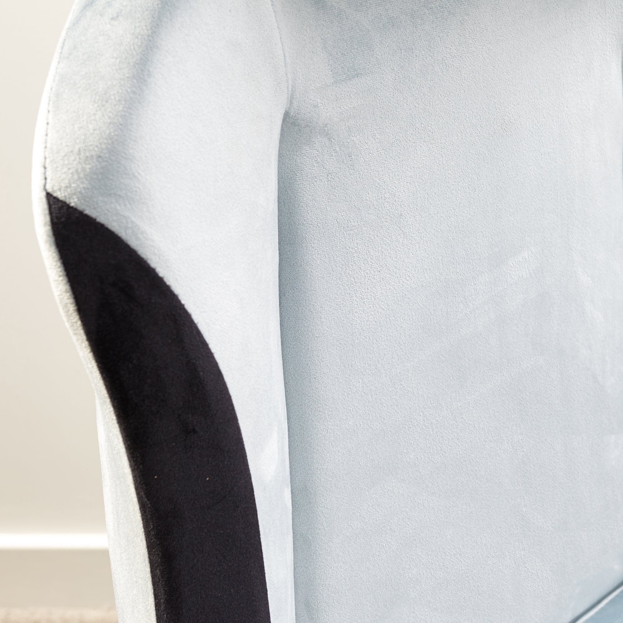 Messina Ergonomic Silver Fabric Gaming Office Chair with Adjustable Support