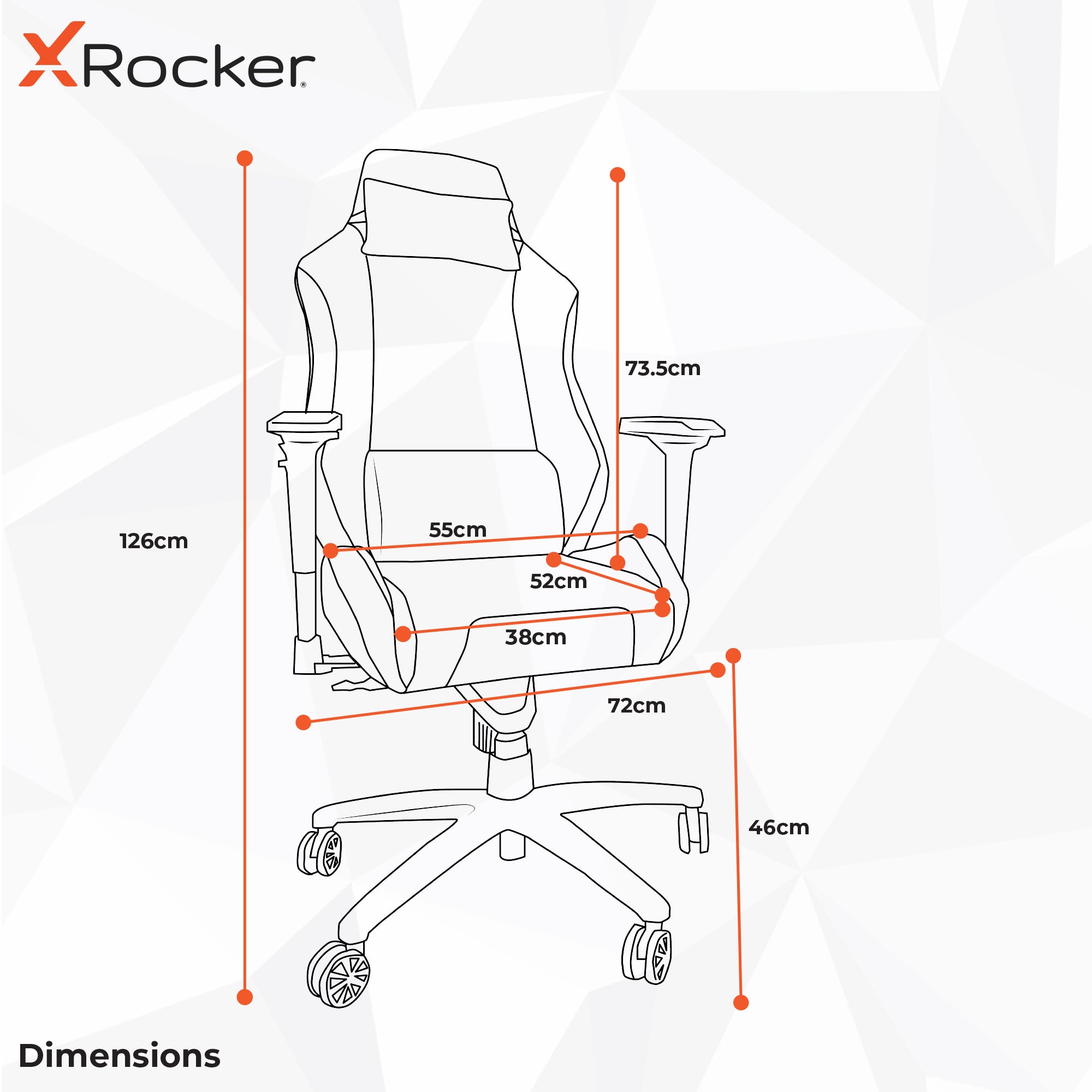 Messina Ergonomic Silver Fabric Gaming Office Chair with Adjustable Support