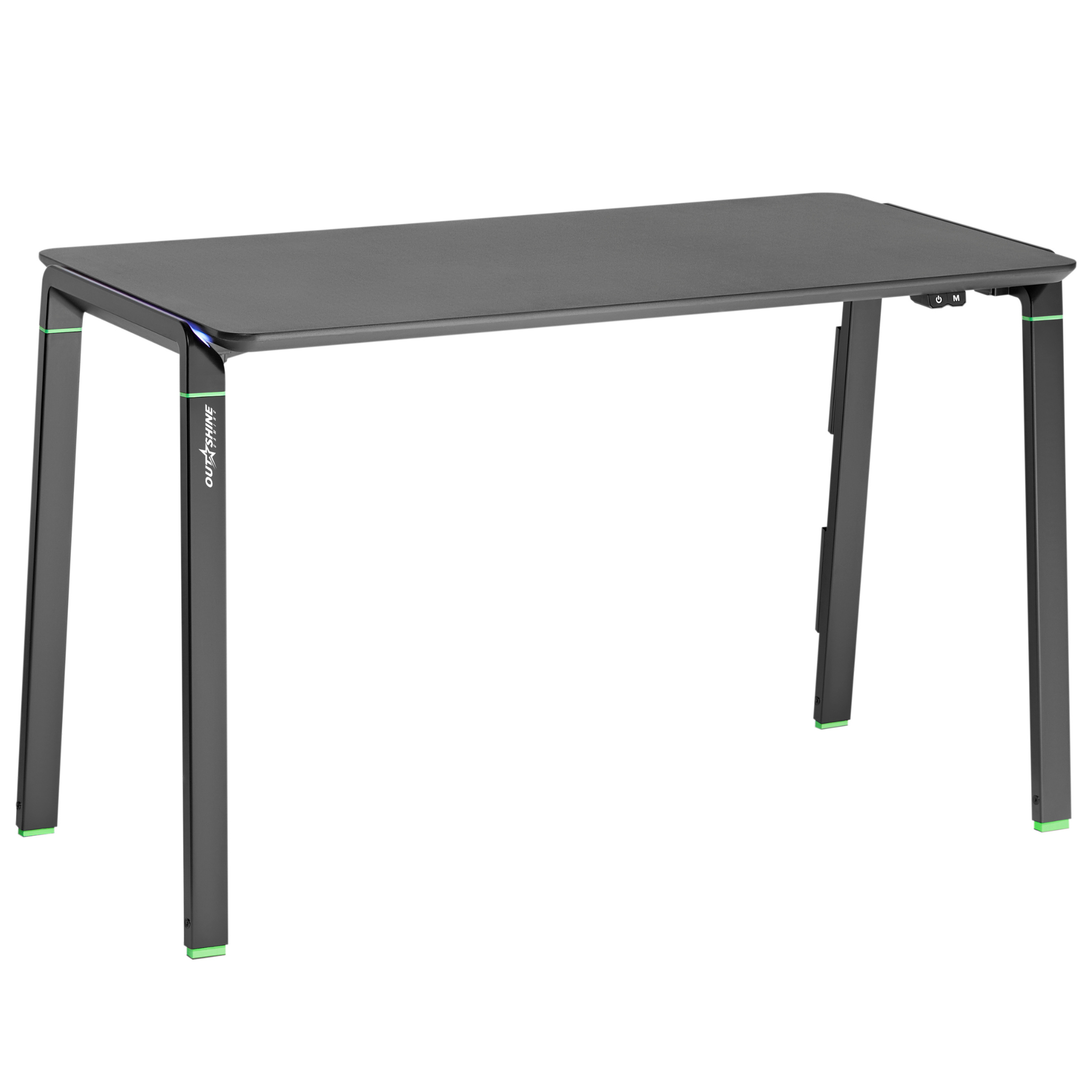 Outshine Gaming Lux 120cm Wide RGB LED Gaming Desk with Cable Management