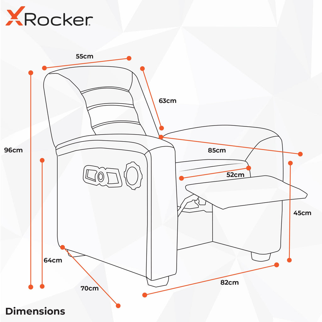 X Rocker Premier 4.1 Audio Recliner Gaming Chair - Immersive Sound & Vibration