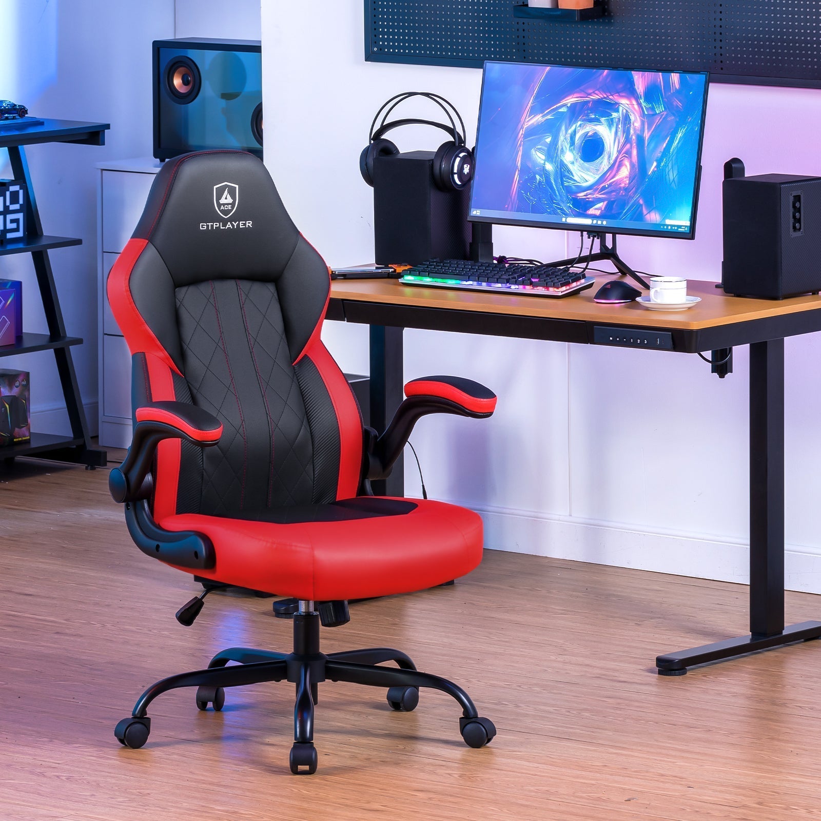 Premium Ergonomic Racing Gaming Chair with Adjustable Lumbar Support & Recline
