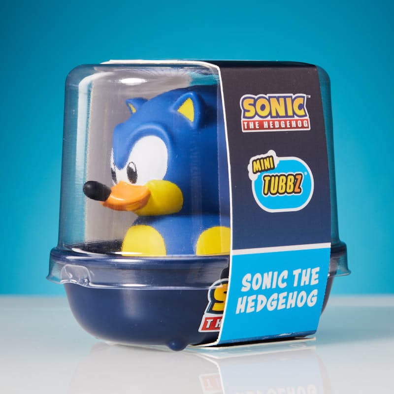 Official Sonic the Hedgehog Mini TUBBZ Collectible Duck Figure - Detailed Gaming Icon