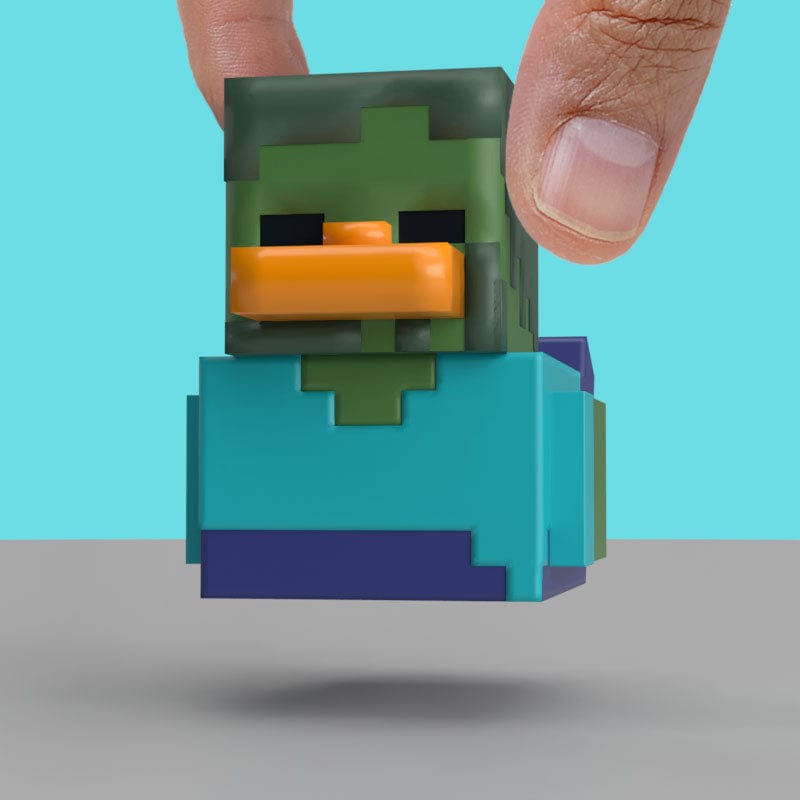 Official Minecraft Zombie Mini TUBBZ Collectible Figure – Iconic Pixelated Gaming Duck