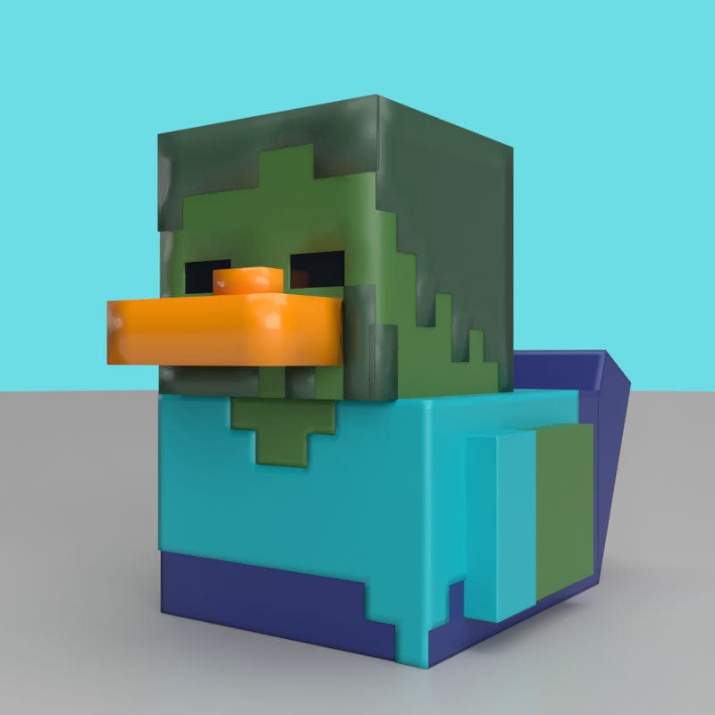 Official Minecraft Zombie Mini TUBBZ Collectible Figure – Iconic Pixelated Gaming Duck