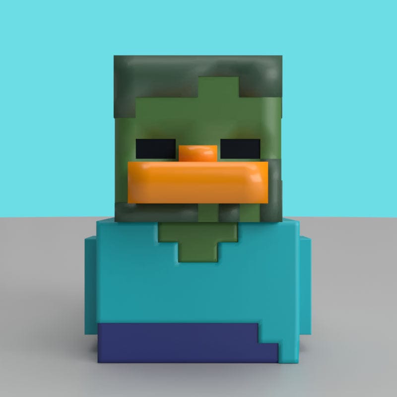 Official Minecraft Zombie Mini TUBBZ Collectible Figure – Iconic Pixelated Gaming Duck