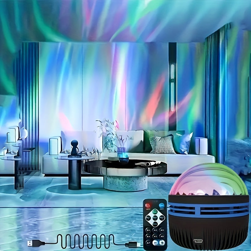 Aurora/Vortex LED Night Light with 14 Lightning Effects