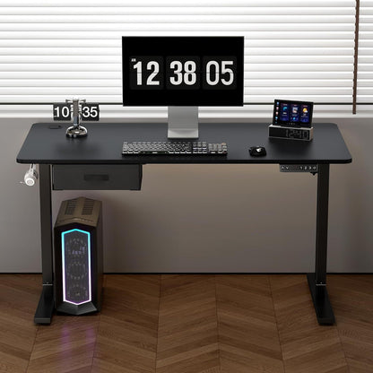 Adjustable Height Electric Standing Computer Desk with USB Charging Port
