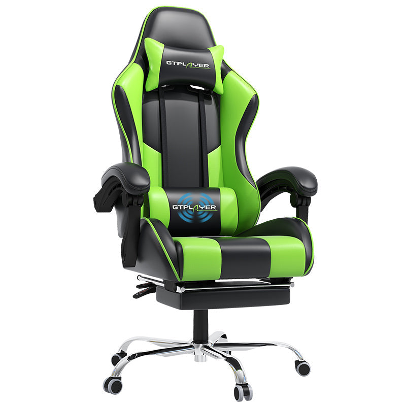 GT800A Ergonomic Gaming Chair with Massage Lumbar and Adjustable Recline