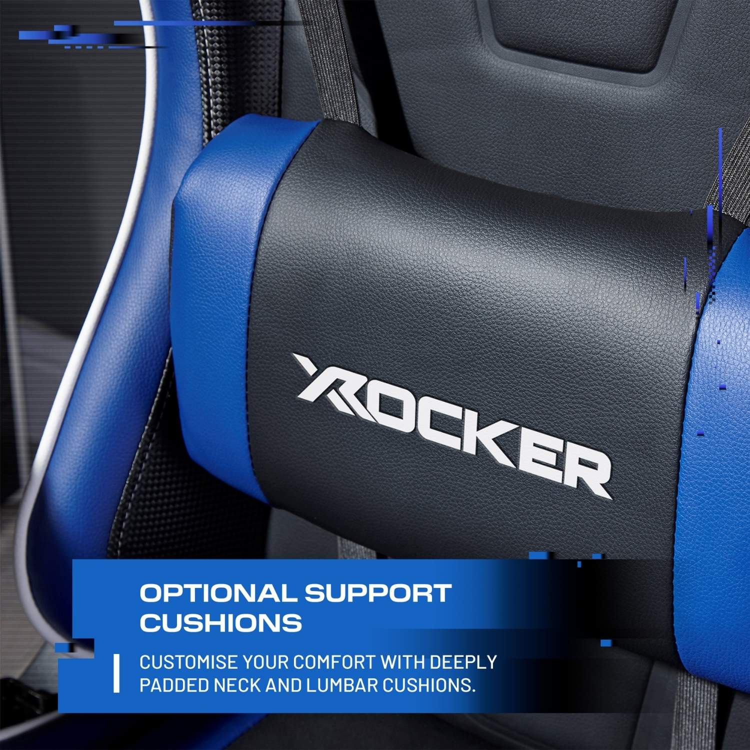 X Rocker Agility eSport Ergonomic Gaming Chair - 3D Armrests, Reclining, Lumbar Support