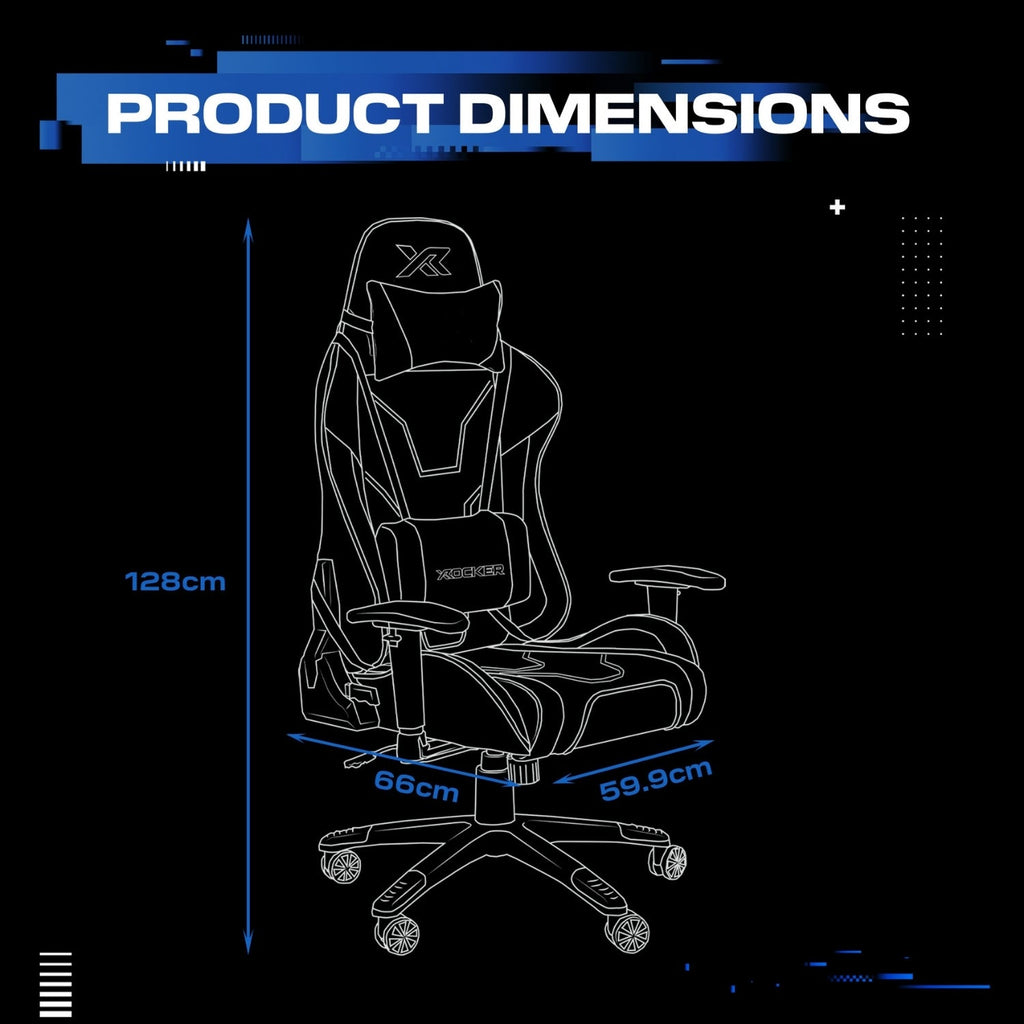 X Rocker Agility eSport Ergonomic Gaming Chair - 3D Armrests, Reclining, Lumbar Support