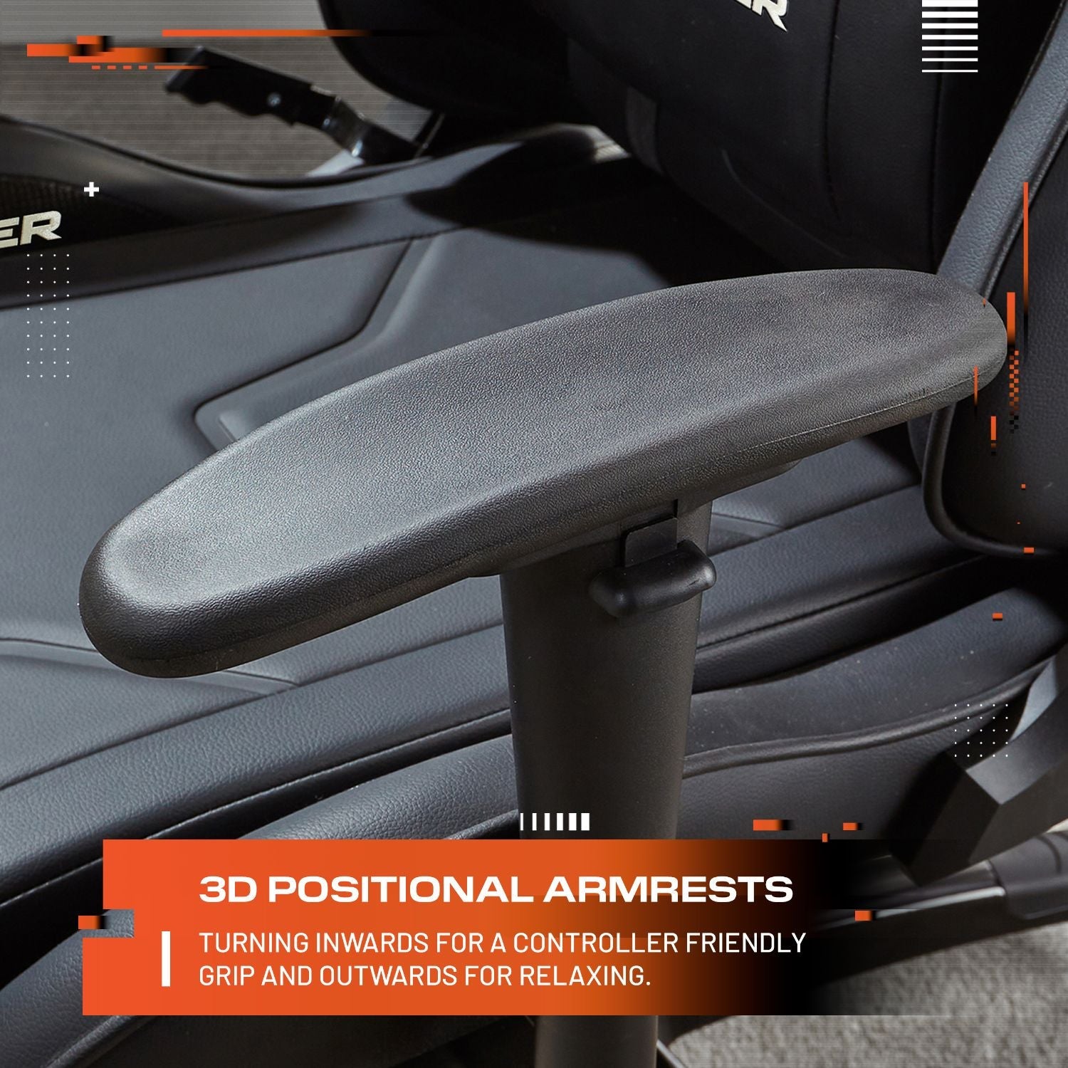 Agility eSport Ergonomic PC Gaming Chair - Carbon Black, 3D Armrests