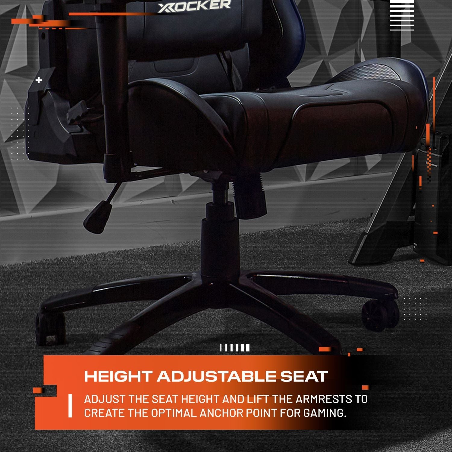 Agility eSport Ergonomic PC Gaming Chair - Carbon Black, 3D Armrests