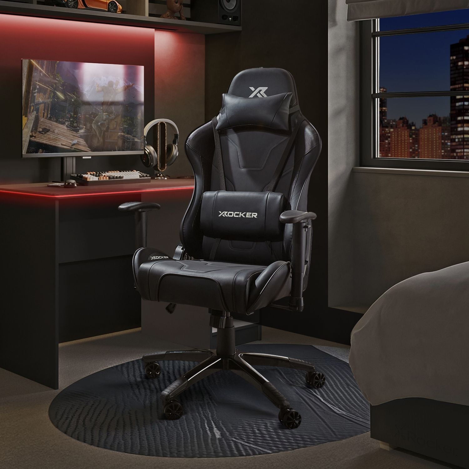 Agility eSport Ergonomic PC Gaming Chair - Carbon Black, 3D Armrests