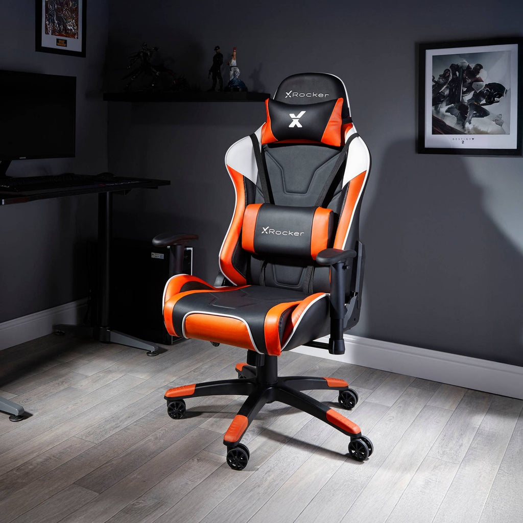 X Rocker Agility eSport Ergonomic Gaming Chair: 3D Armrests, Recliner, Lumbar Support