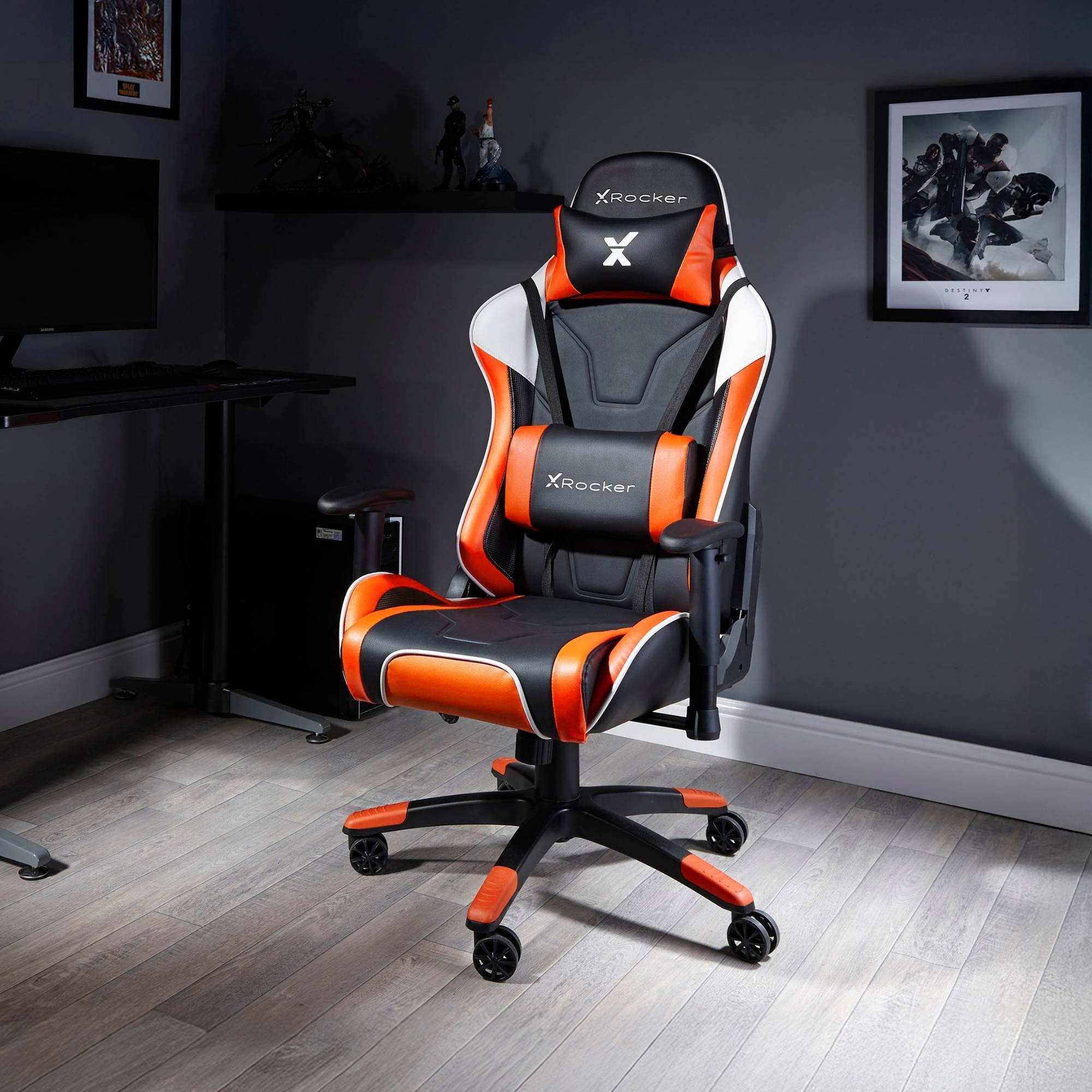 X Rocker Agility eSport Ergonomic Gaming Chair: 3D Armrests, Recliner, Lumbar Support