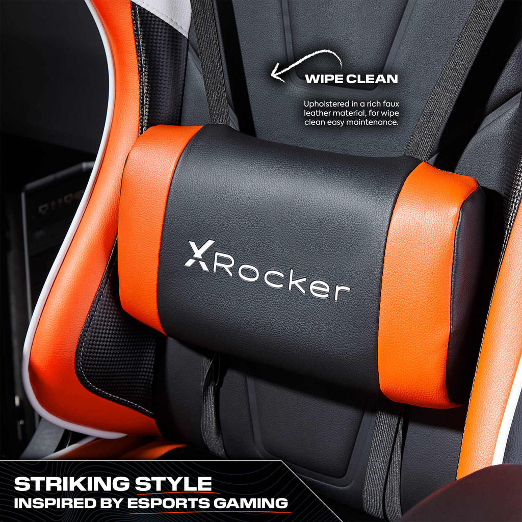 X Rocker Agility eSport Ergonomic Gaming Chair: 3D Armrests, Recliner, Lumbar Support
