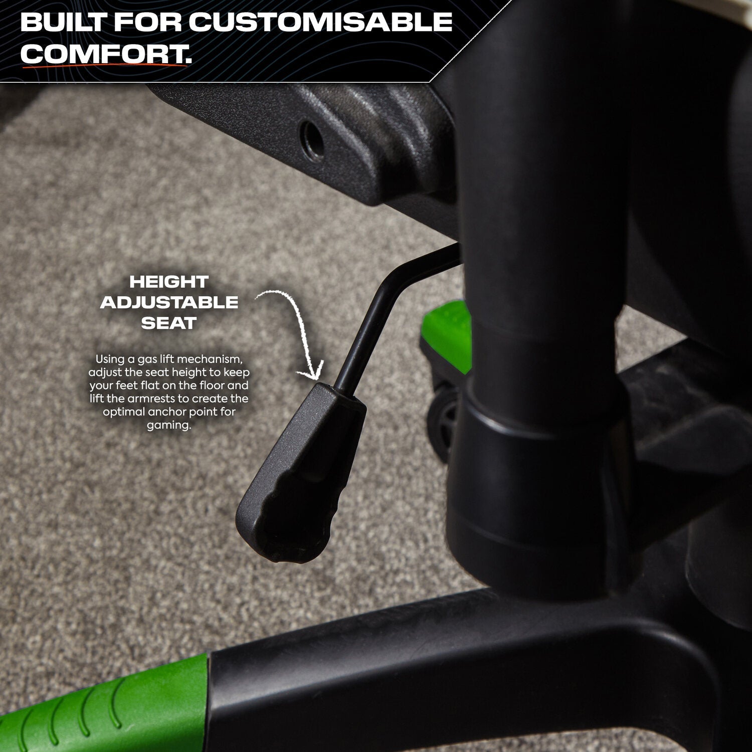 X Rocker Agility Compact Junior Gaming Chair Ergonomic eSports Design Green