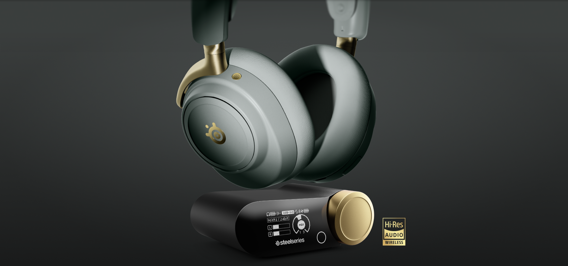 SteelSeries Arctis Nova Elite Wireless Gaming Headset, Hi-Res Audio, ANC