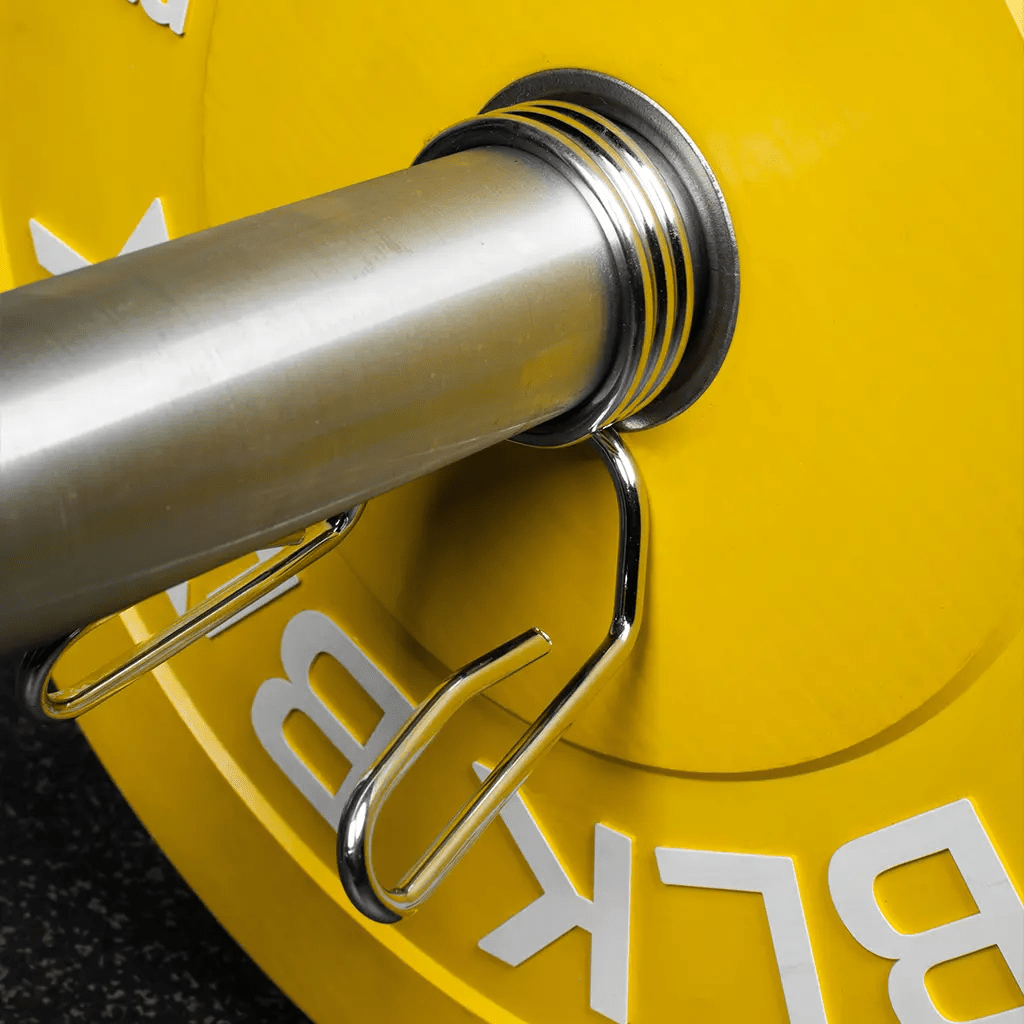 Durable Steel Barbell Spring Collars Pair for Secure Weightlifting & Gym Training