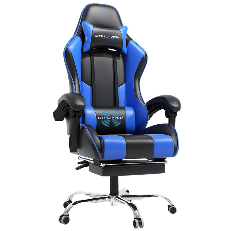 GT800A Ergonomic Gaming Chair with Massage Lumbar and Adjustable Recline