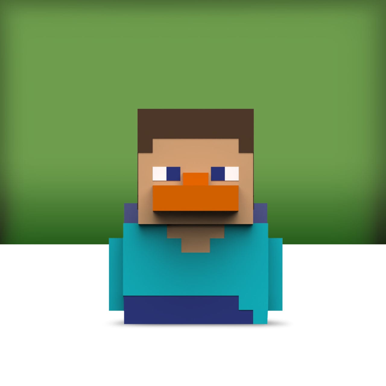 Official Minecraft Steve Mini TUBBZ Cosplaying Rubber Duck Collectible Figure