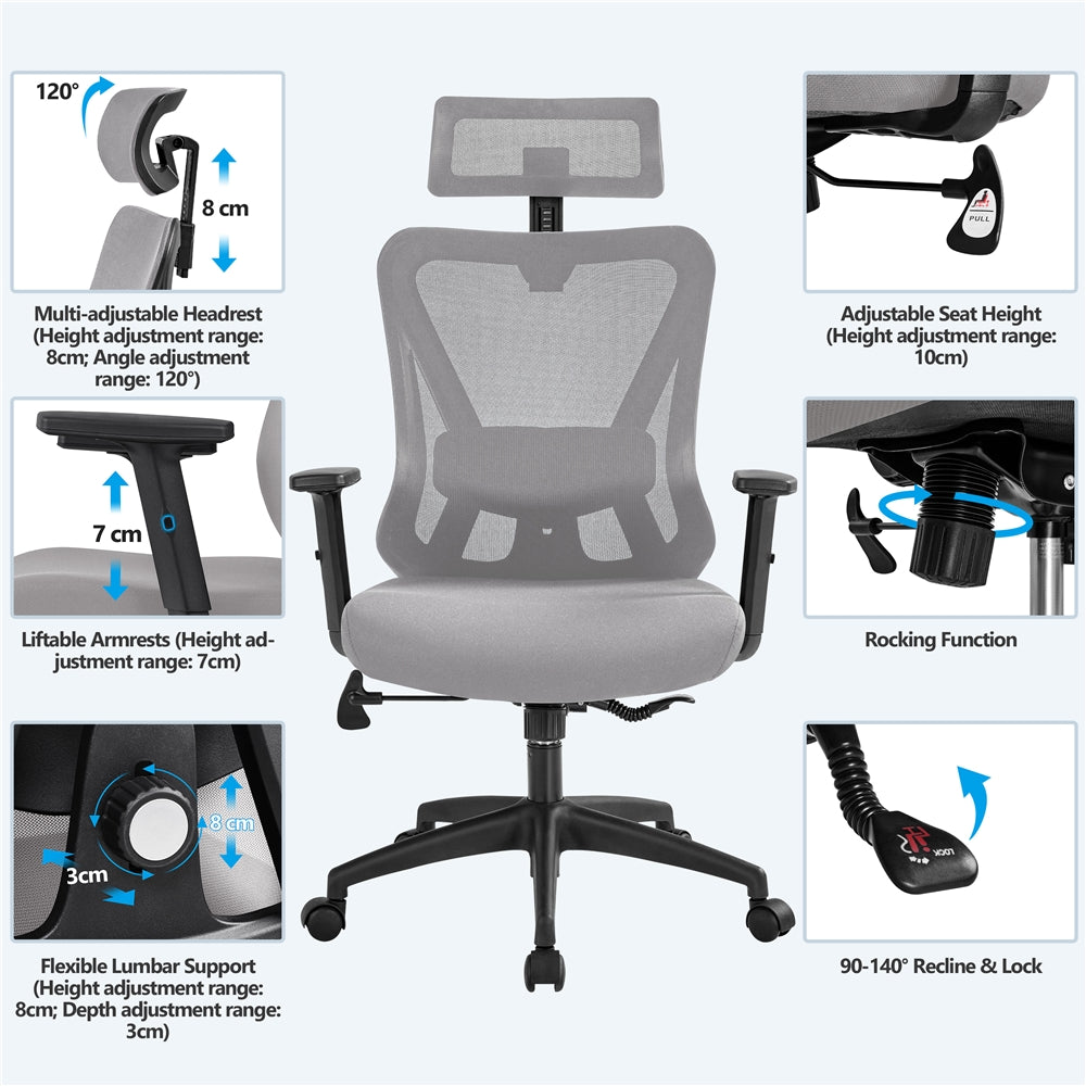 YAHEETECH Mesh Office Desk Chair