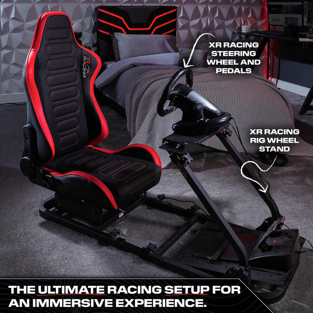 X Rocker Chicane Racing Sim Cockpit Gaming Chair - Ergonomic Adjustable Comfort
