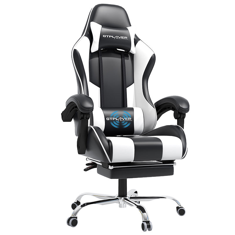 GT800A Ergonomic Gaming Chair with Massage Lumbar and Adjustable Recline