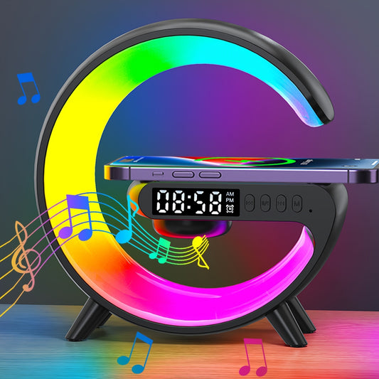 ALYNIC Multi-functional RGB Ambient Light Wireless Speaker Desk Lamp
