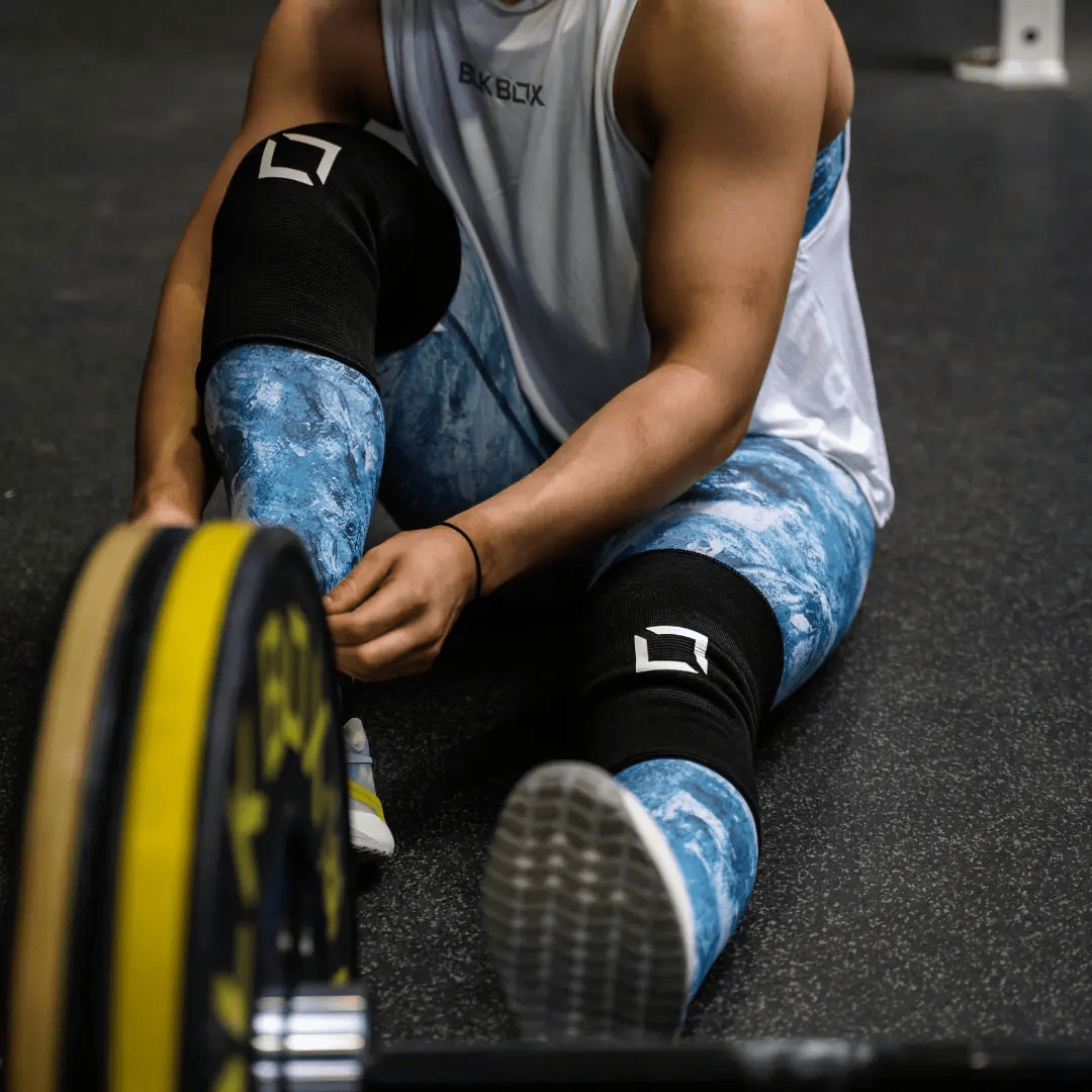 BLK BOX Double Ply Knee Sleeves for Enhanced Lifting Support & Warmth
