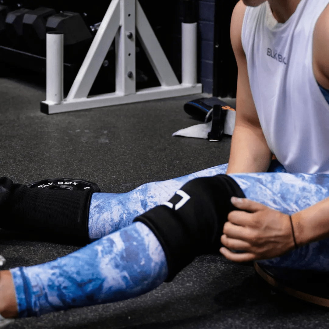 BLK BOX Double Ply Knee Sleeves for Enhanced Lifting Support & Warmth